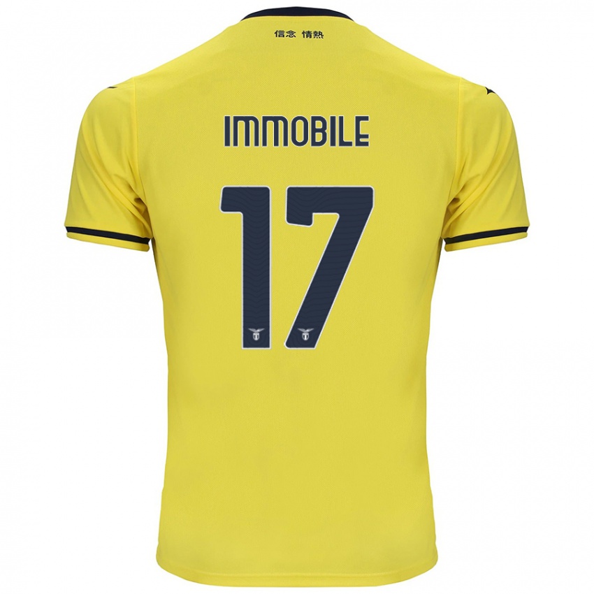 Kinderen Ciro Immobile #17 Geel Uitshirt Uittenue 2024/25 T-Shirt