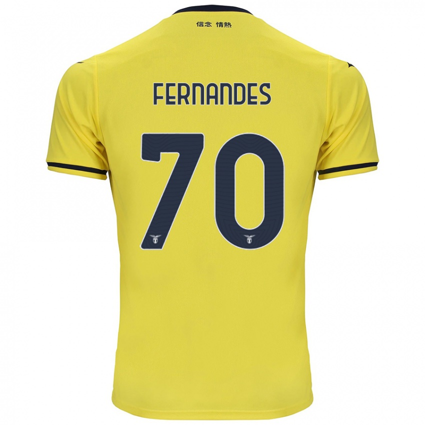 Kinderen Saná Fernandes #70 Geel Uitshirt Uittenue 2024/25 T-Shirt