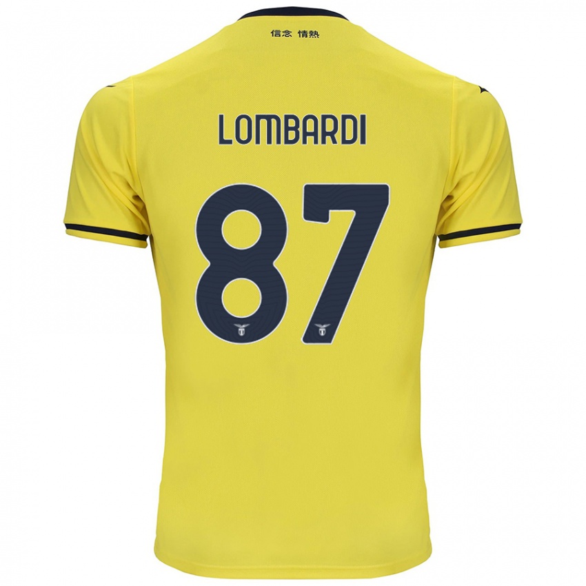 Kinderen Cristiano Lombardi #87 Geel Uitshirt Uittenue 2024/25 T-Shirt