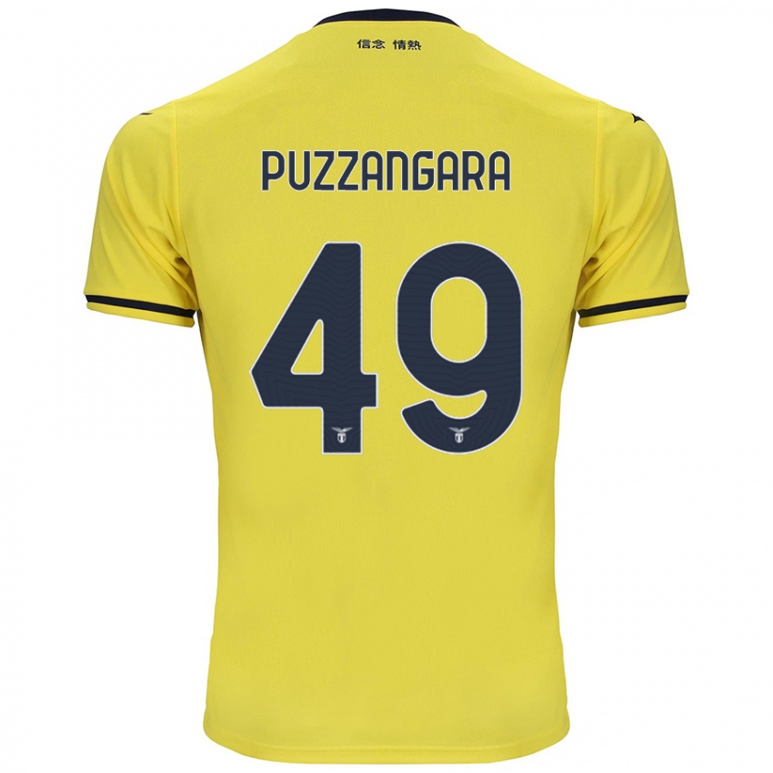 Kinderen Angelo Antonio Puzzangara #49 Geel Uitshirt Uittenue 2024/25 T-Shirt