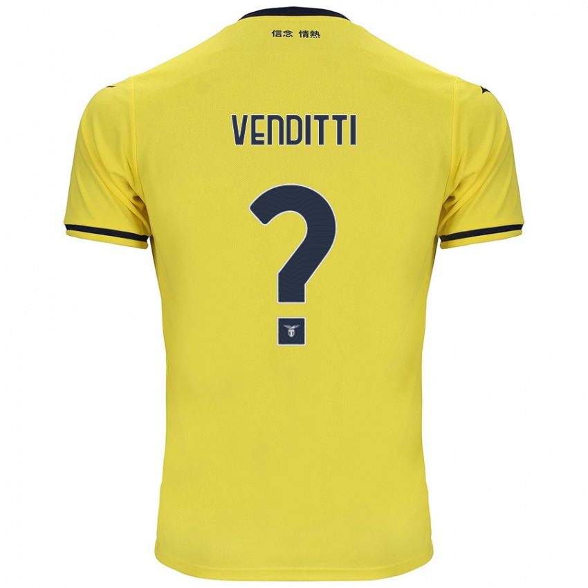 Kinderen Pietro Venditti #0 Geel Uitshirt Uittenue 2024/25 T-Shirt