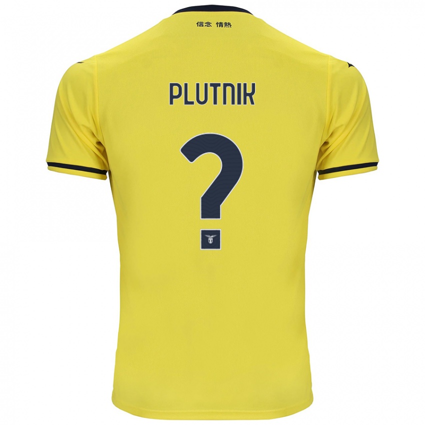 Kinderen Artem Plutnik #0 Geel Uitshirt Uittenue 2024/25 T-Shirt