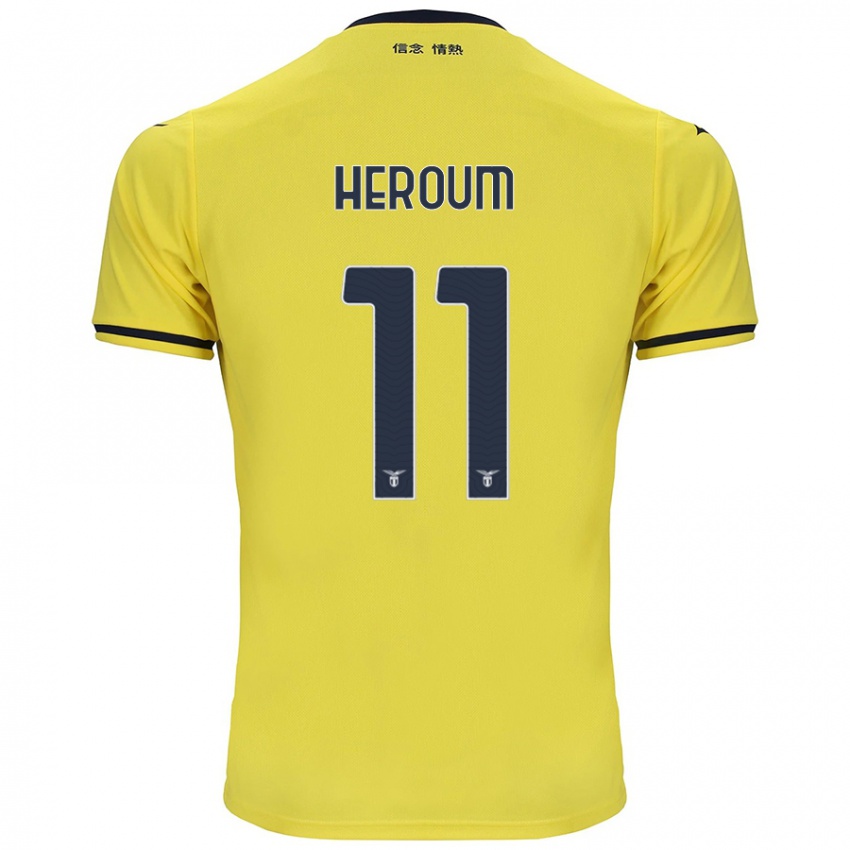 Kinderen Nora Heroum #11 Geel Uitshirt Uittenue 2024/25 T-Shirt