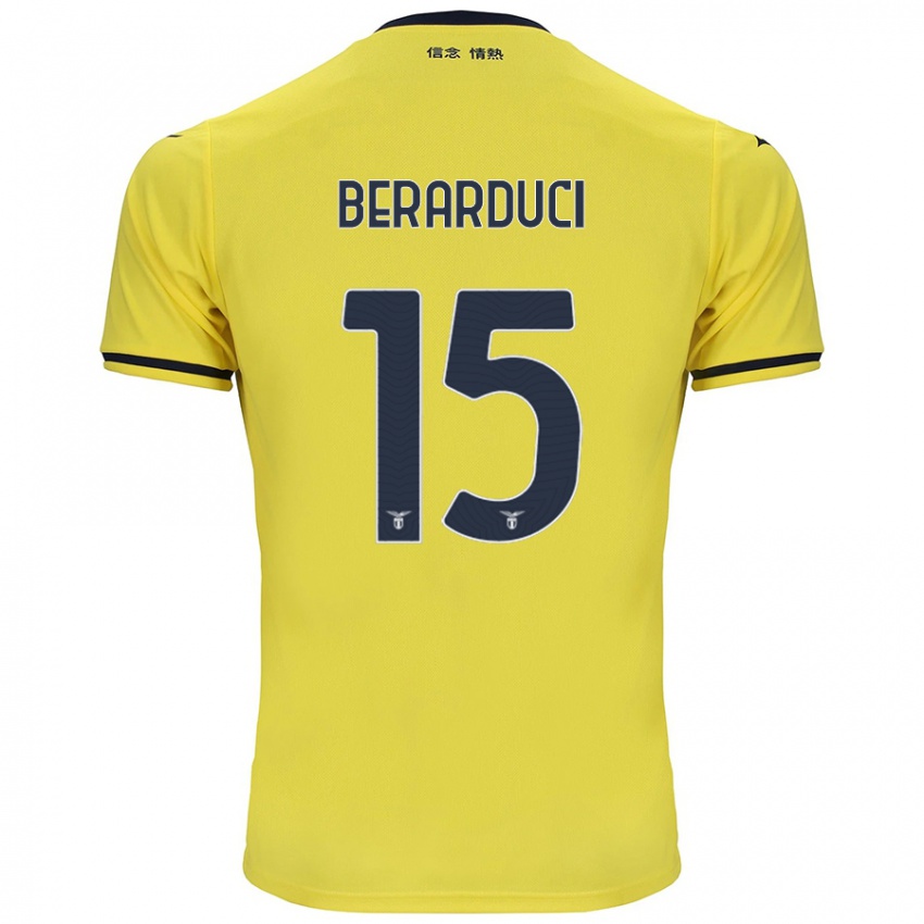 Kinderen Martina Berarduci #15 Geel Uitshirt Uittenue 2024/25 T-Shirt