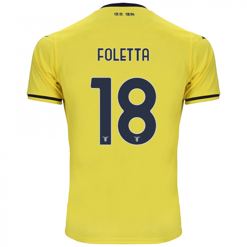 Kinderen Isabella Foletta #18 Geel Uitshirt Uittenue 2024/25 T-Shirt