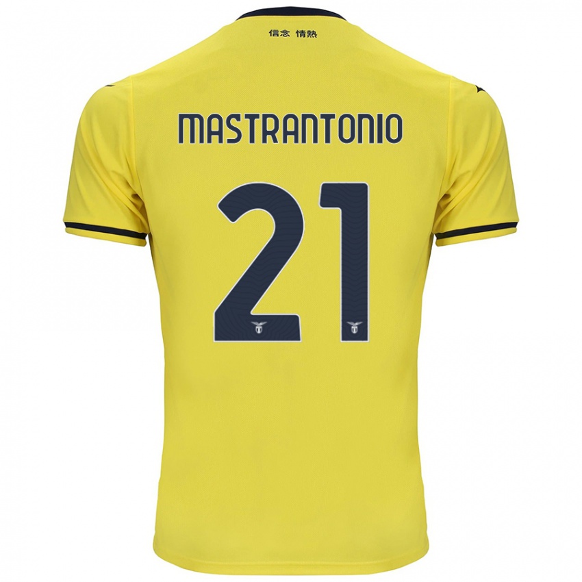 Kinderen Ella Mastrantonio #21 Geel Uitshirt Uittenue 2024/25 T-Shirt