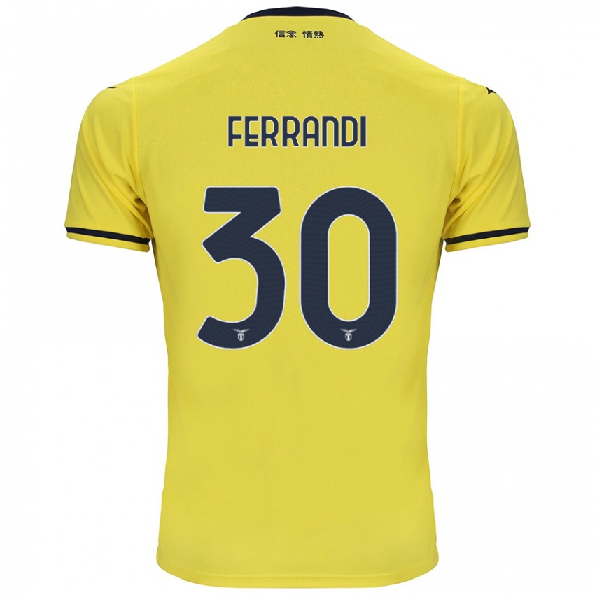 Kinderen Giulia Ferrandi #30 Geel Uitshirt Uittenue 2024/25 T-Shirt