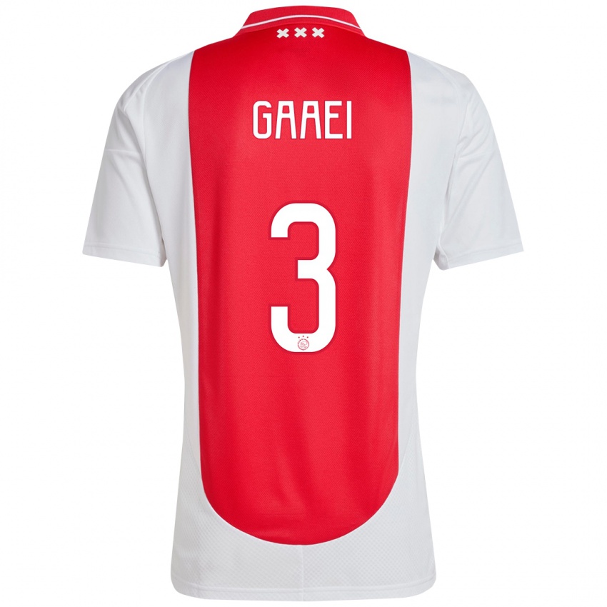 Heren Anton Gaaei #3 Rood Wit Thuisshirt Thuistenue 2024/25 T-Shirt