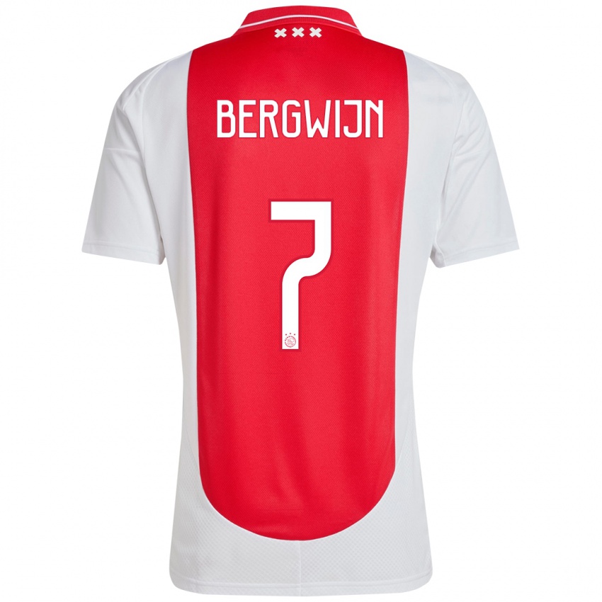 Heren Steven Bergwijn #7 Rood Wit Thuisshirt Thuistenue 2024/25 T-Shirt