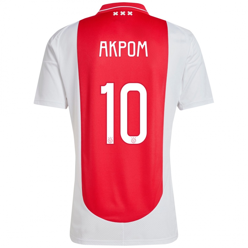 Heren Chuba Akpom #10 Rood Wit Thuisshirt Thuistenue 2024/25 T-Shirt