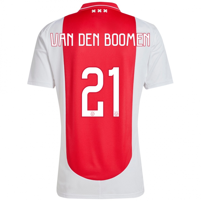 Heren Branco Van Den Boomen #21 Rood Wit Thuisshirt Thuistenue 2024/25 T-Shirt