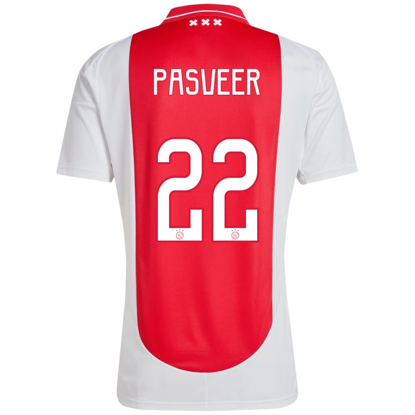 Heren Remko Pasveer #22 Rood Wit Thuisshirt Thuistenue 2024/25 T-Shirt