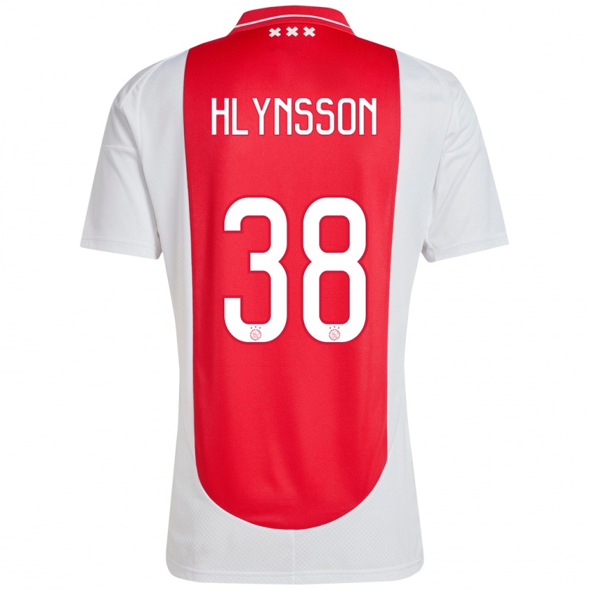 Heren Kristian Hlynsson #38 Rood Wit Thuisshirt Thuistenue 2024/25 T-Shirt