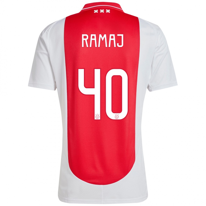 Heren Diant Ramaj #40 Rood Wit Thuisshirt Thuistenue 2024/25 T-Shirt