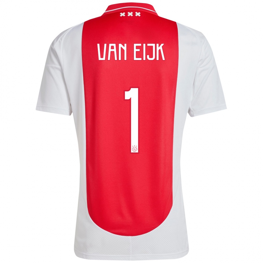 Heren Regina Van Eijk #1 Rood Wit Thuisshirt Thuistenue 2024/25 T-Shirt