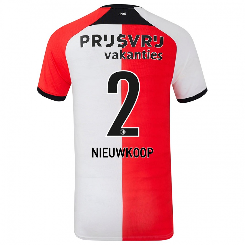 Heren Bart Nieuwkoop #2 Rood Wit Thuisshirt Thuistenue 2024/25 T-Shirt