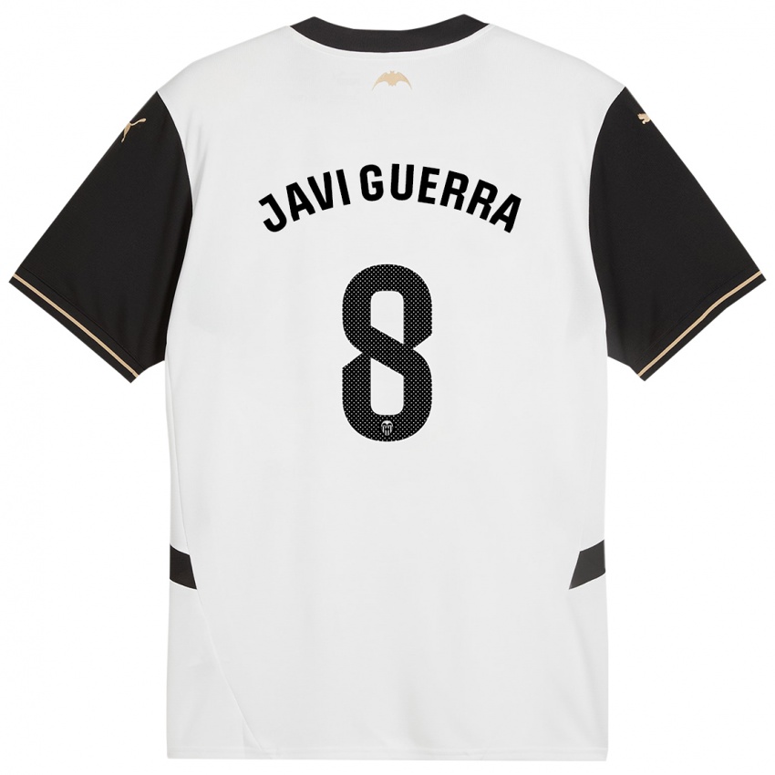 Heren Javi Guerra #8 Wit Zwart Thuisshirt Thuistenue 2024/25 T-Shirt