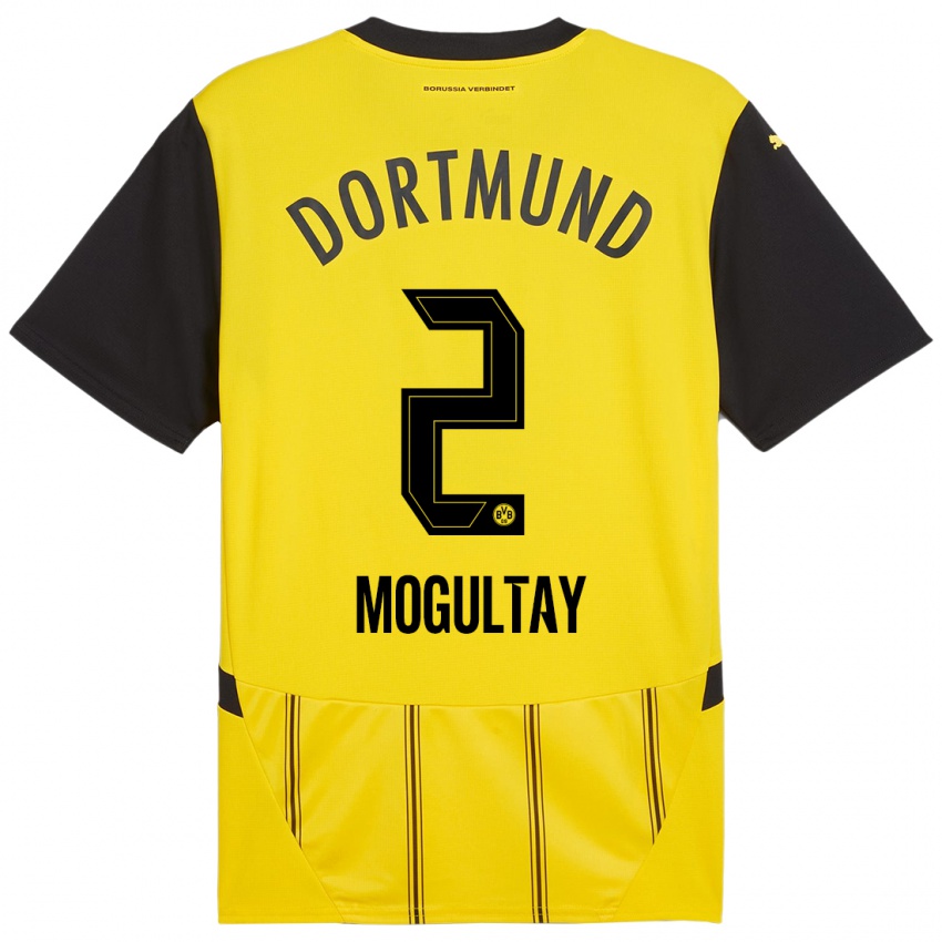 Heren Baran Mogultay #2 Geel Zwart Thuisshirt Thuistenue 2024/25 T-Shirt