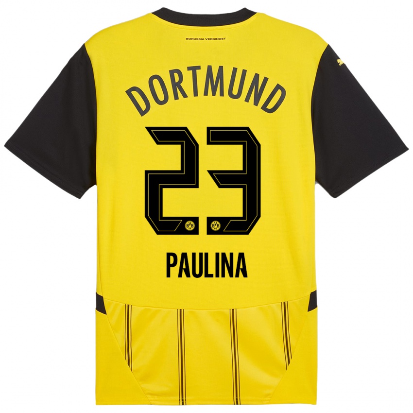 Heren Jordi Paulina #23 Geel Zwart Thuisshirt Thuistenue 2024/25 T-Shirt