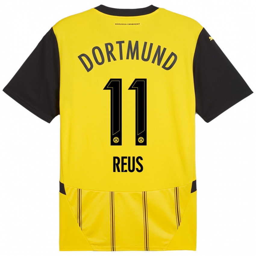 Heren Marco Reus #11 Geel Zwart Thuisshirt Thuistenue 2024/25 T-Shirt