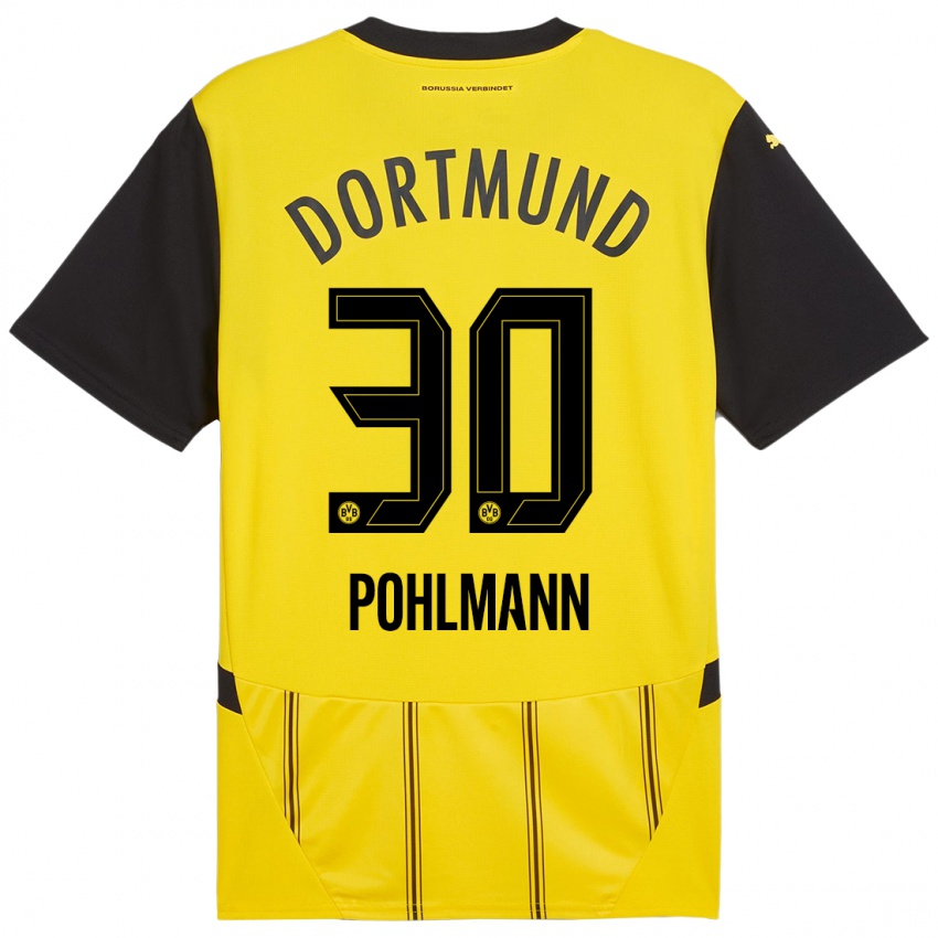 Heren Ole Pohlmann #30 Geel Zwart Thuisshirt Thuistenue 2024/25 T-Shirt