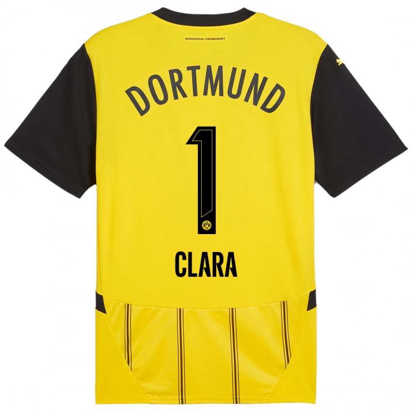 Heren Woltering Clara #1 Geel Zwart Thuisshirt Thuistenue 2024/25 T-Shirt