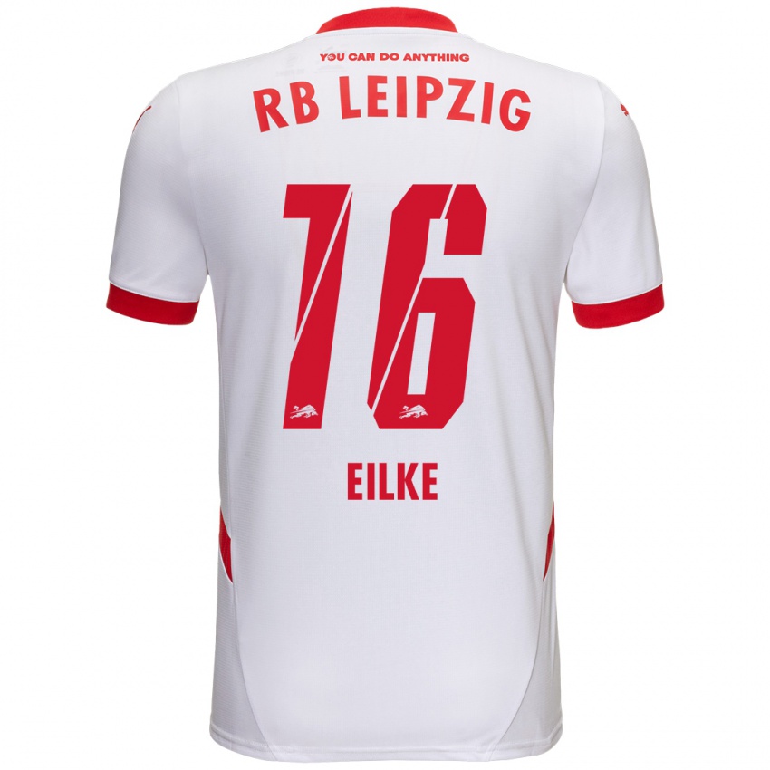 Heren Lennox Eilke #16 Wit Rood Thuisshirt Thuistenue 2024/25 T-Shirt