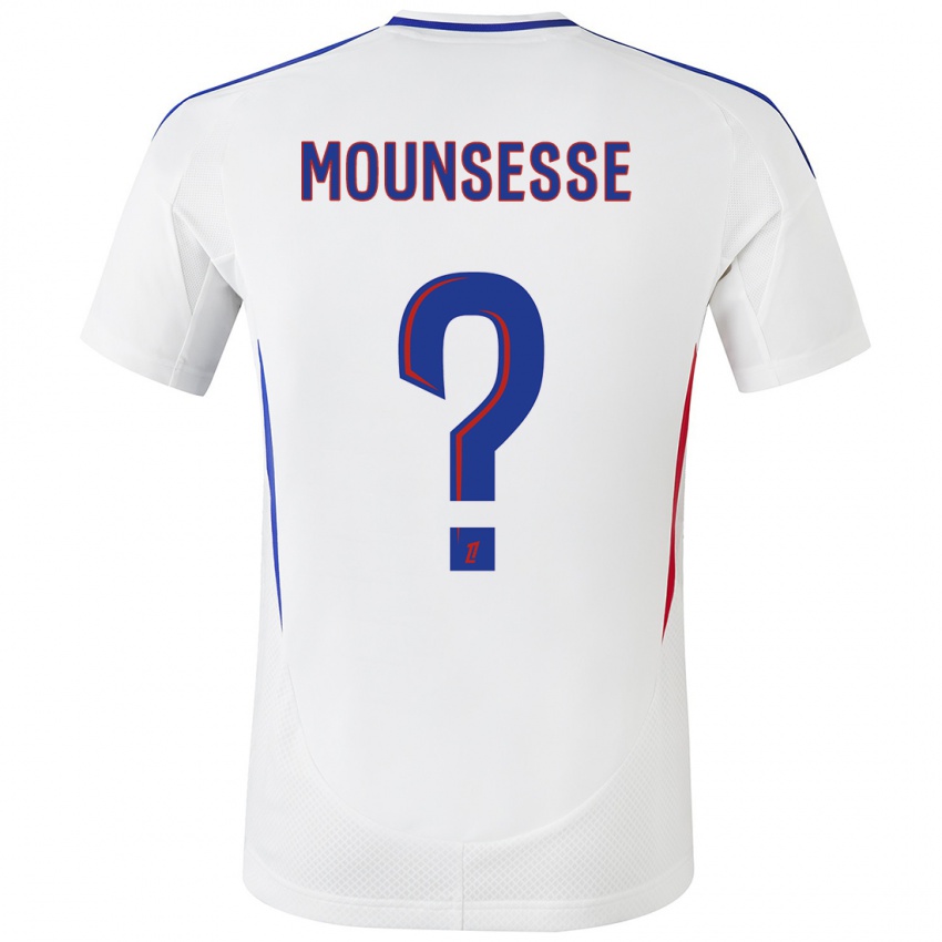 Heren Jeremy Mounsesse #0 Wit Blauw Thuisshirt Thuistenue 2024/25 T-Shirt