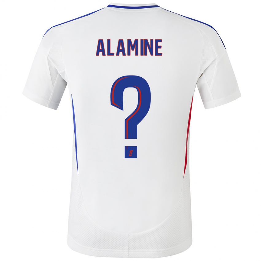 Heren Ali Alamine #0 Wit Blauw Thuisshirt Thuistenue 2024/25 T-Shirt