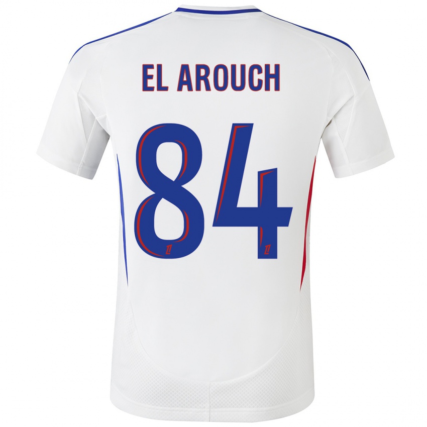 Heren Mohamed El Arouch #84 Wit Blauw Thuisshirt Thuistenue 2024/25 T-Shirt