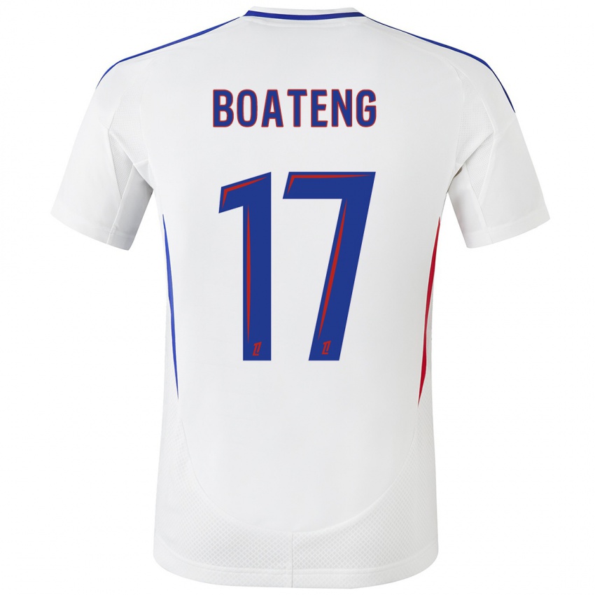 Heren Jerome Boateng #17 Wit Blauw Thuisshirt Thuistenue 2024/25 T-Shirt