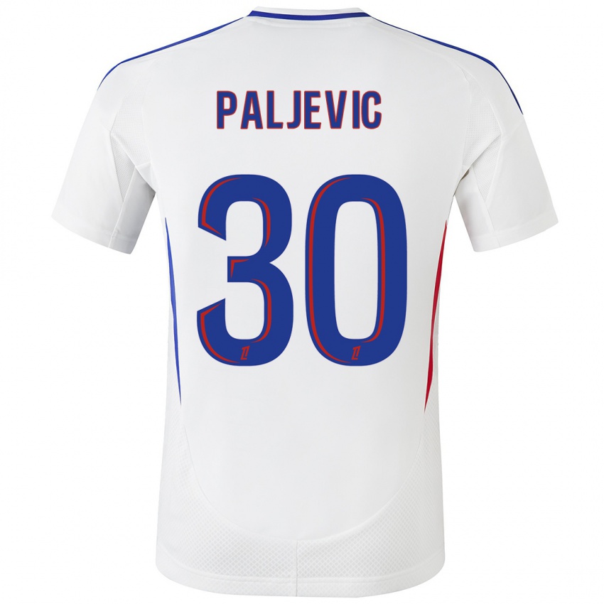 Heren Alyssia Paljevic #30 Wit Blauw Thuisshirt Thuistenue 2024/25 T-Shirt