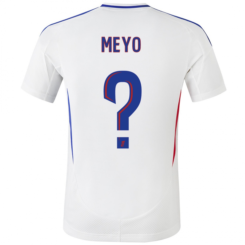 Heren Bryan Meyo #0 Wit Blauw Thuisshirt Thuistenue 2024/25 T-Shirt