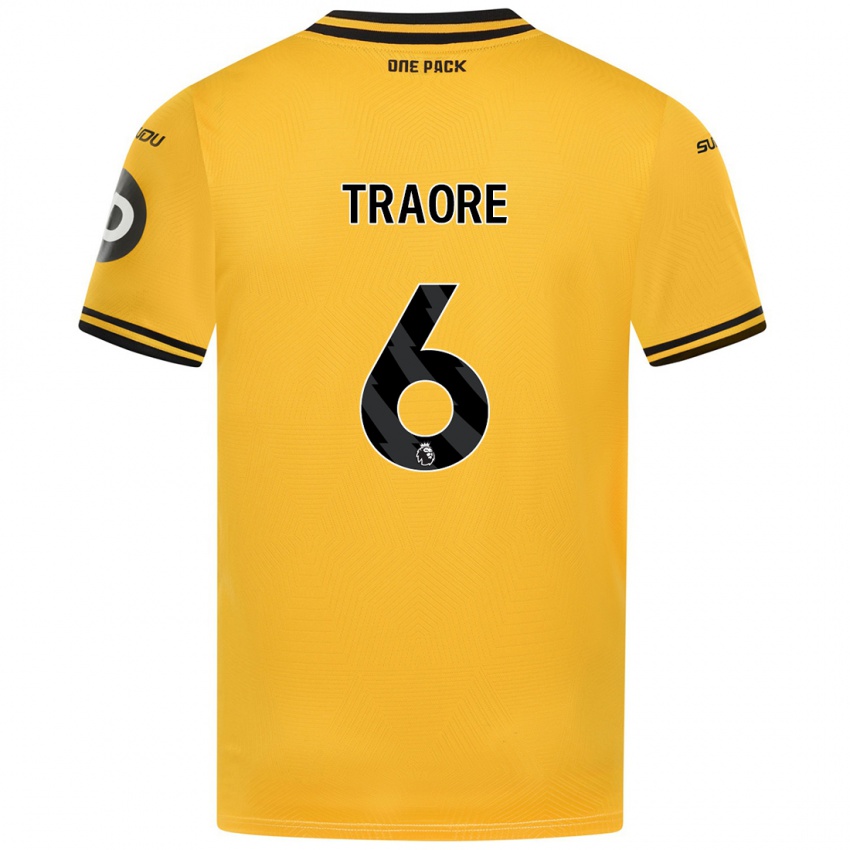 Heren Boubacar Traoré #6 Geel Thuisshirt Thuistenue 2024/25 T-Shirt