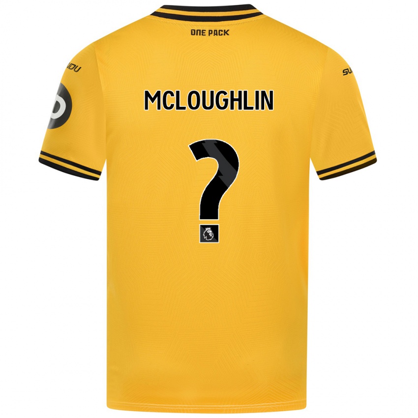 Heren Lee Mcloughlin #0 Geel Thuisshirt Thuistenue 2024/25 T-Shirt