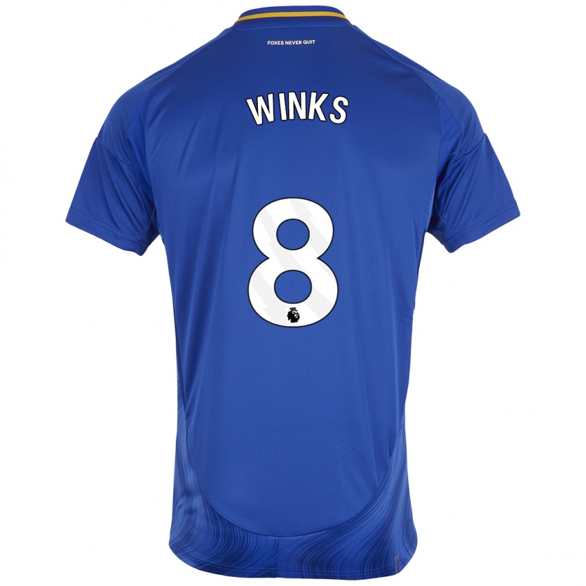 Heren Harry Winks #8 Blauw Wit Thuisshirt Thuistenue 2024/25 T-Shirt