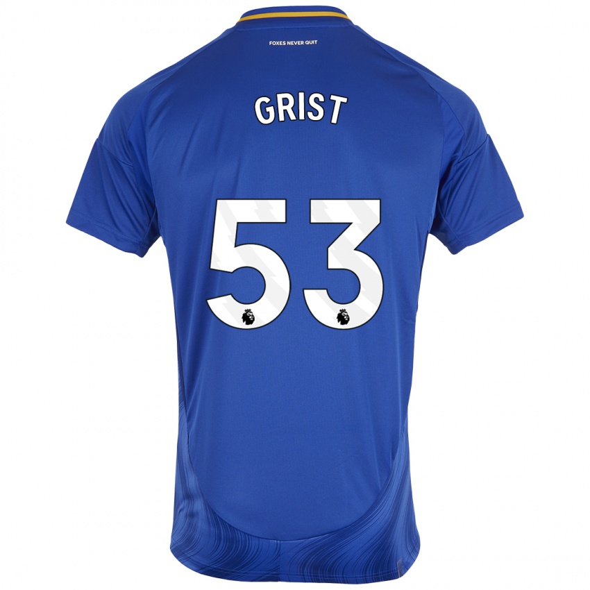 Heren Ben Grist #53 Blauw Wit Thuisshirt Thuistenue 2024/25 T-Shirt