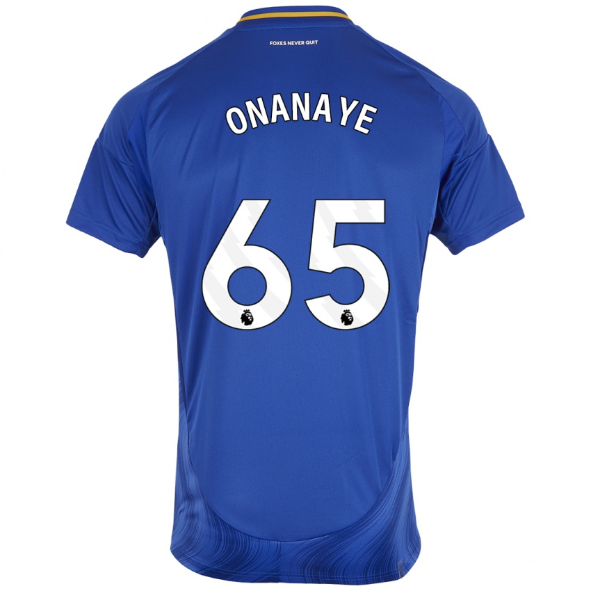 Heren Toby Onanaye #65 Blauw Wit Thuisshirt Thuistenue 2024/25 T-Shirt