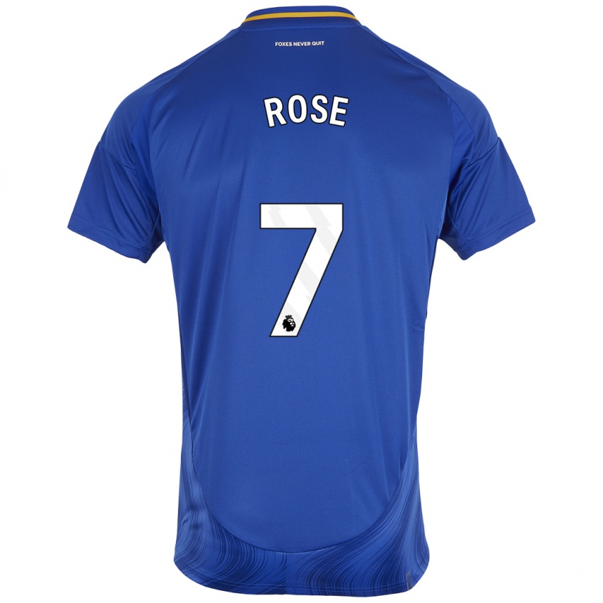 Heren Deanne Rose #7 Blauw Wit Thuisshirt Thuistenue 2024/25 T-Shirt