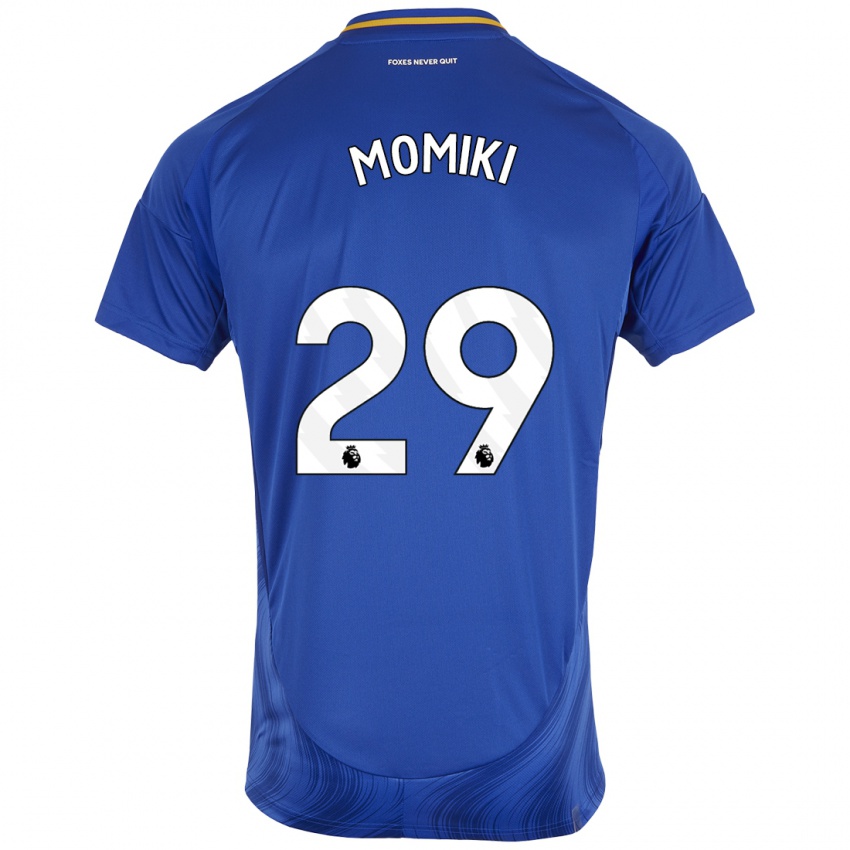 Heren Yuka Momiki #29 Blauw Wit Thuisshirt Thuistenue 2024/25 T-Shirt