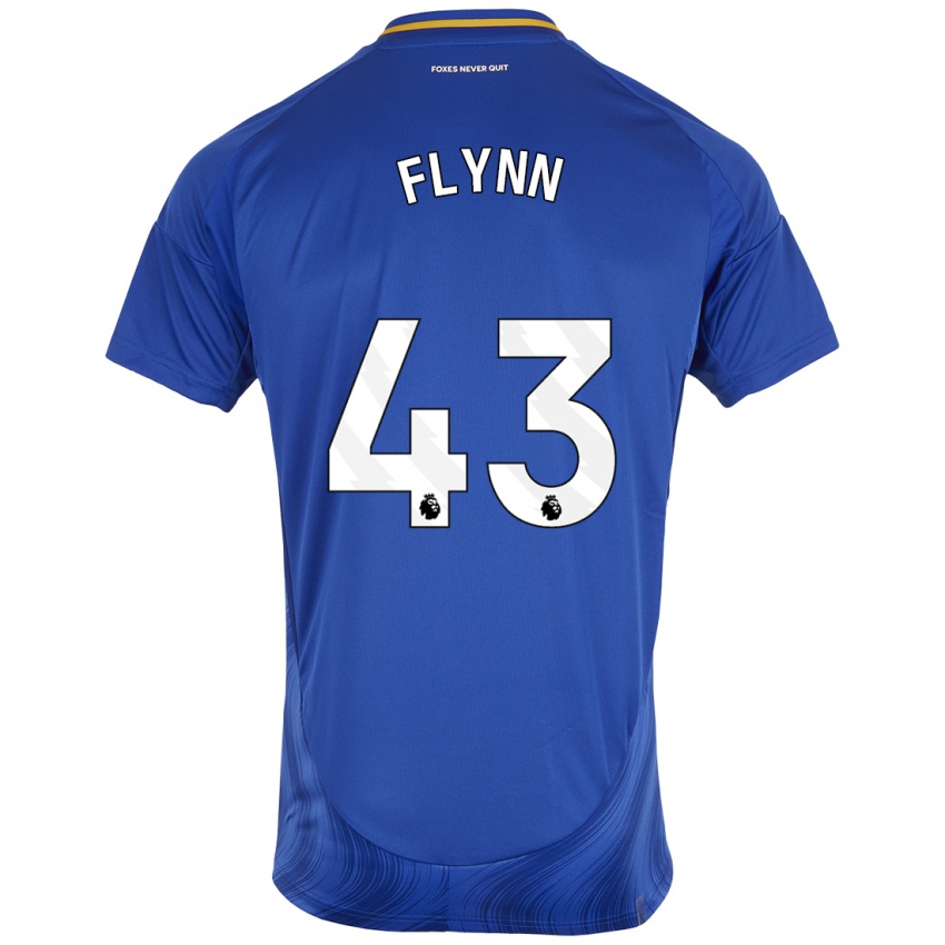 Heren Shane Flynn #43 Blauw Wit Thuisshirt Thuistenue 2024/25 T-Shirt