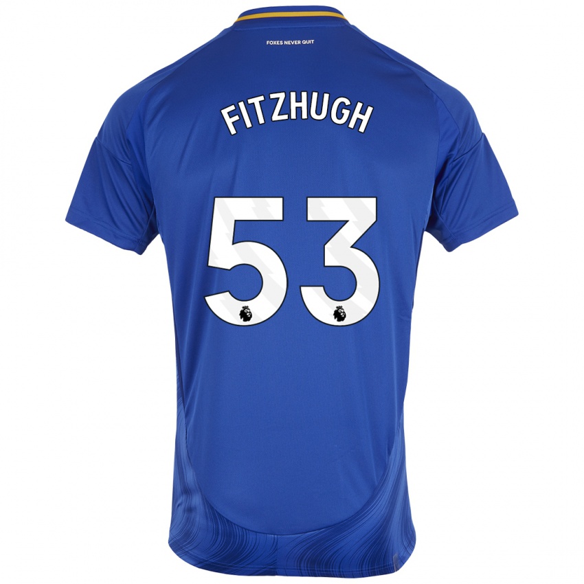 Heren Ethan Fitzhugh #53 Blauw Wit Thuisshirt Thuistenue 2024/25 T-Shirt