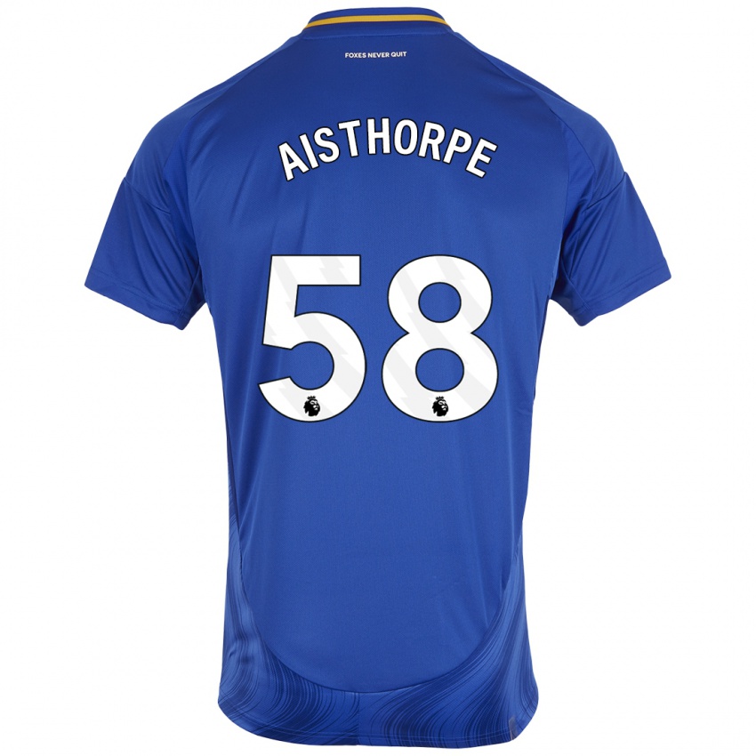 Heren Bailey Aisthorpe #58 Blauw Wit Thuisshirt Thuistenue 2024/25 T-Shirt