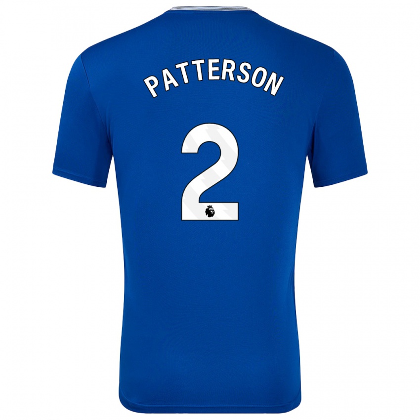 Heren Nathan Patterson #2 Blauw Met Thuisshirt Thuistenue 2024/25 T-Shirt