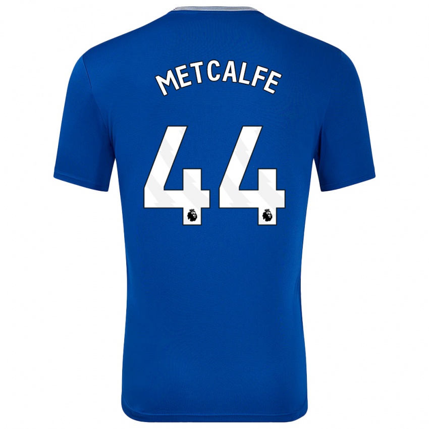 Heren Jenson Metcalfe #44 Blauw Met Thuisshirt Thuistenue 2024/25 T-Shirt