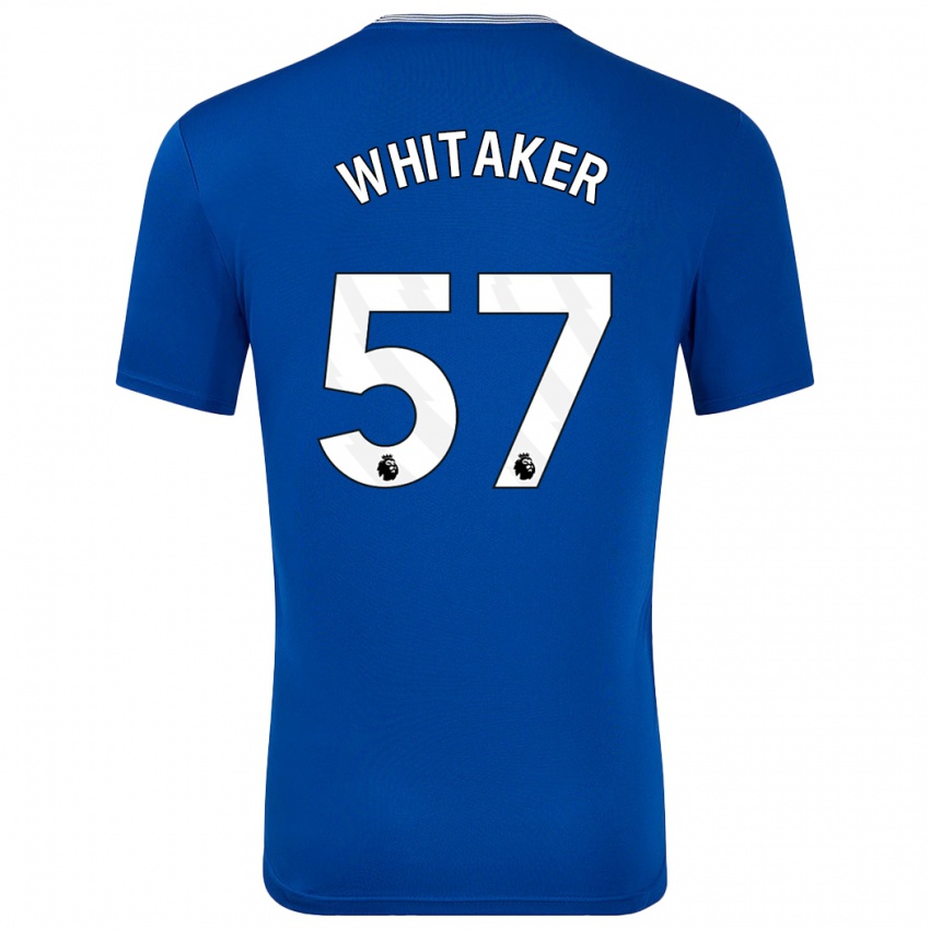 Heren Charlie Whitaker #57 Blauw Met Thuisshirt Thuistenue 2024/25 T-Shirt