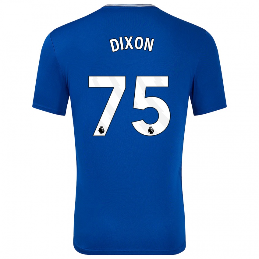 Heren Roman Dixon #75 Blauw Met Thuisshirt Thuistenue 2024/25 T-Shirt