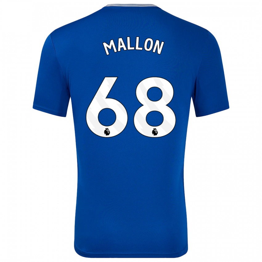 Heren Mathew Mallon #68 Blauw Met Thuisshirt Thuistenue 2024/25 T-Shirt