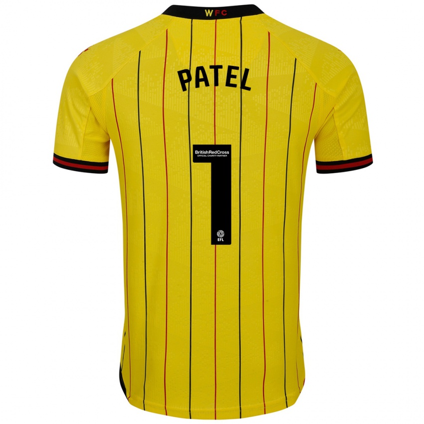 Heren Safia Middleton-Patel #1 Geel Zwart Thuisshirt Thuistenue 2024/25 T-Shirt