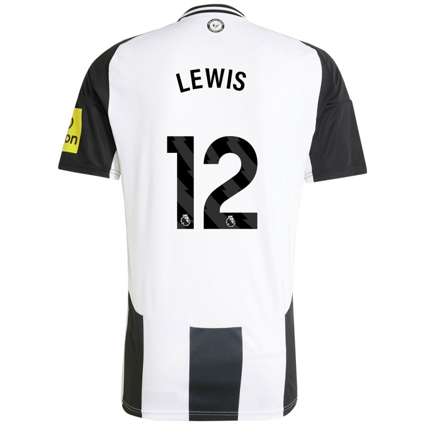 Heren Jamal Lewis #12 Wit Zwart Thuisshirt Thuistenue 2024/25 T-Shirt